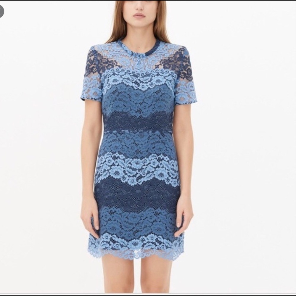 Sandro Blue Lace Dress